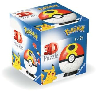 Ravensburger 3D Puzzle-Ball Wiederball - Puzzle ab 6 Jahre | 54 Teile, Schwierigkeitsgrad 1/5, Durchmesser: ca. 7,5 cm, Ohne Klebstoff
