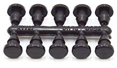 S&M 543623 Bouchon perceuse Goutte à Goutte 4 mm Irrigation Goutte à Goutte Noir