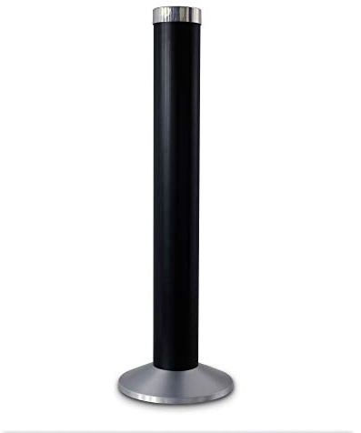 Aschenbecher Säule 81x25cm schwarz ALU SZAGATO | Made in Germany groß Stand-Aschenbecher außen großer stehend für draußen