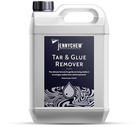 Tar and Glue Remover for Cars (5 L) - High-Strength Car Adhesive Remover - Solvent-Based Car Tar Remover - Glue Remover Solvent for Grease, Silicone, & More - Fast Acting & Easy Use Sticker Removal