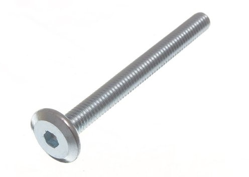 onestopdiy.com 10 x Möbelschrauben M6 x 60 mm ZP lange Kinderbett-Verbindungsschraube Inbuskopf
