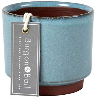 Burgon & Ball Indoor Malibu Succulent Planter Plant Pot, Blue
