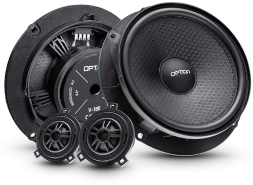 Option 100% Plug & Play Lautsprecher System Frontsystem kompatibel mit VW Golf 7 VII (Typ AU) | 16,5cm Lautsprecher-System 2-Wege Komponenten - inkl. Dämmung