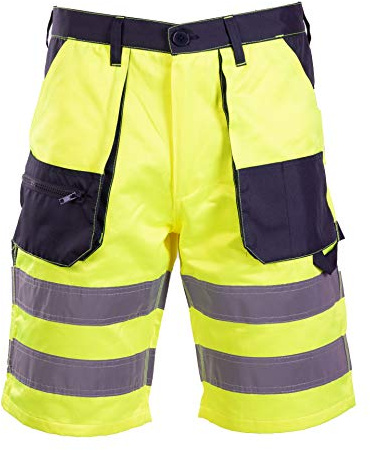 Polstar reflektierende Arbeitshose Kurze Hose Kurz Bermuda Shorts Arbeitsshorts (54)