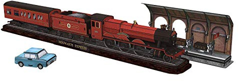 Revell 3D Puzzle 00303 I Harry Potter Hogwarts Express Set I 180 Teile I 2 Stunden Bauspaß für Kinder und Erwachsene I ab 8 Jahren I Die Schauplätze von Harry-Potter selber zusammen Bauen