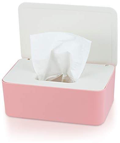 Whiidoom Tücherhalter, große Kapazität, Tücher-Spender mit Deckel, Feuchttücher-Box, Taschentuchhalter für Zuhause, Badezimmer, Küche (Farbe 2)