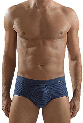 AMMANN Slip da Uomo con Apertura (Pacco da 3) Colore: Blu Scuro Taglie: 5-9 Dimensione 5