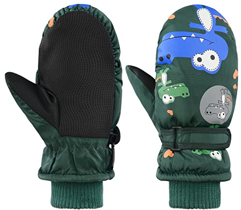 Durio Kinder Skihandschuhe Winterhandschuhe Wasserdicht Fäustlinge Handschuhe Kinderhandschuhe für Mädchen Jungen