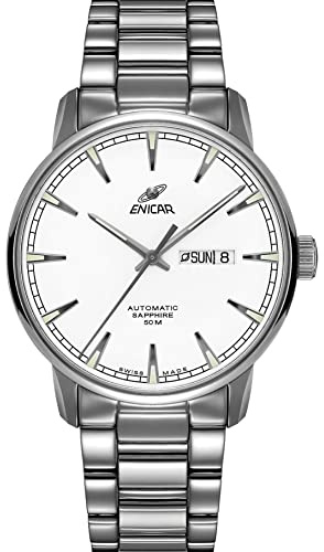 ENICAR Montre automatique suisse pour homme (numéro de modèle : 3168-50-359aA), Montre automatique