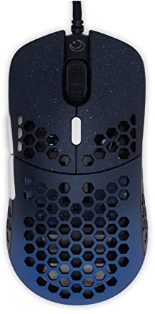 G-Wolves Hati Stardust (Limited Edition) Ultra Lightweight Honeycomb Design Wired Gaming Mouse up to 16000 cpi - 3389 Performance Sensor - (58g) (Gradient Blue)