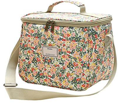 Nanxson Isolierte Lunchtasche Große Kühltasche Wasserdichte Picknicktasch | Kühltasche Klein für Frauen Männer,Druck Kühlbox,Cooler Tote,mit Verstellbarem Schultergurt,für Büro,Picknick,Strand