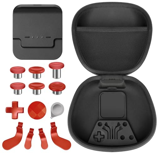 Complete Component Pack for Xbox Elite Wireless Controller Series 2，package Includes 1 Carrying Case 1 Dock, 4 Paddles, 2 DPads, 6 Thumbsticks,1Tool, for Xbox One Elite Series 2 Core Replacement Parts