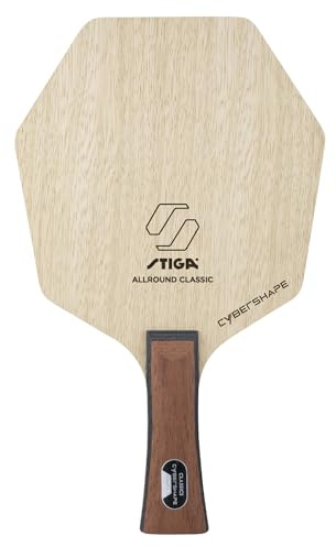 STIGA Allround Classic Cybershape - Offensives 5-Layer Tischtennisholz - Leichtgewichtig mit Präzision und Gefühl