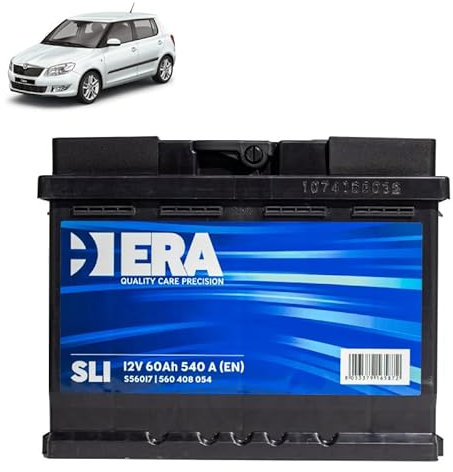 Batteria 60Ah per Skoda Fabia II 1.2 .1.4 1.6 TDI gasolio 2006-2014