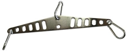 Amagogo LAT Pull Down T Bar,Spreader Bar,Pulldown Machine Handle,Sturdy Cable Row Attachments,Double to Single D Handle for Exercise