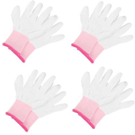 ULTECHNOVO Guantes de Palma Recubierta de Pu, 12 Pares, Nylon Antiestático