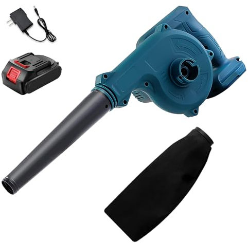 Cordless Leaf Blower Compatible with Makita 18V Battery, 21000RPM 2-in-1 Handle Electric Leaf Blower with 1x3000Ah Battery