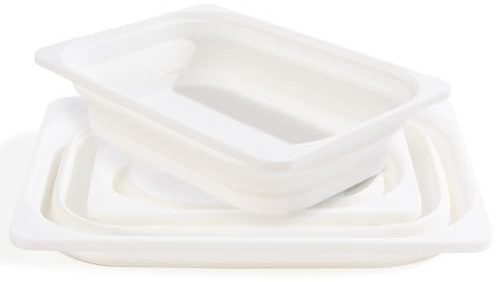 Mamimami Home Fregadero portátil plegable para niños, almacenamiento de escritorio sensorial, lavabo plegable para camping, lavado de frutas, ahorro de espacio, 2 unidades, color blanco