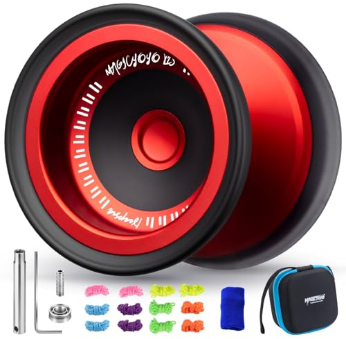 MAGICYOYO V13 JoJo professionale - JoJo responsives per bambini e YoYo unresponsive per esperti, in metallo durevole e design ibrido PC, facile per trucchi delle dita