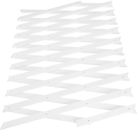 UKCOCO Treillis Extensible Mural pour Plantes Grimpantes Panneau de Clôture Ajustable Extérieur et Intérieur Support Polyvalent pour Jardin et Façade