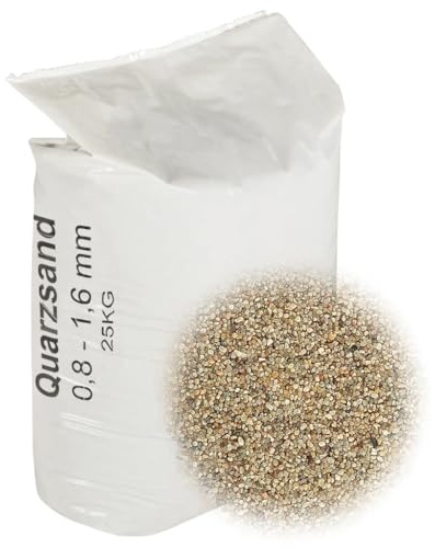 Generic Poolfilter Sand 25 Kg 0,4 0,8 Mm, Luktreducering, Bakterieborttagning, Miljövänligt Material, Kvartssand (0,8-1,6 mm)
