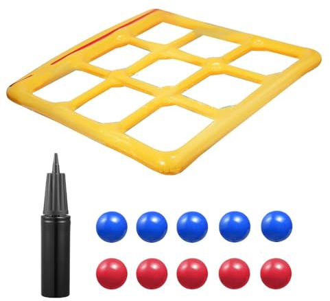Uppblåsbara pool flytande spel, flytande pool kasta leksak, uppblåsbara poolleksaker som kastar flytande leksaker kasta spel för 2–10 spelare, barn, tonåringar, interaktiva