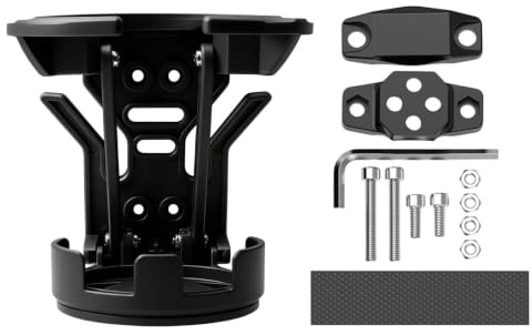 Support de Gobelet Moto | Antidérapant Pliable Rotation à 360 Degrés | Support Bouteille Vélo Montagne Ville - pour Bouteilles Cannes Boissons Vélos Ville Montagne