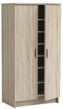 möbelando Schuhschrank Schuhkipper Schuhregal Schuhablage Schuhkommode Sonoma Eiche Elvira