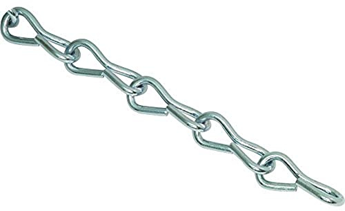Jack Chain Galvanised 3mm Ideal for Hanging Baskets, Pictures, Bird Feeders etc - 3 Metre Cut Length