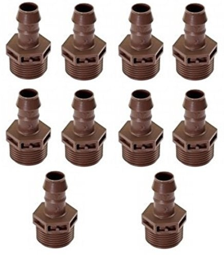 Rain Bird XFF Coup rak kontakt för 17 mm droppslang XF, 10 stycken, slangadapter (17-3/4)