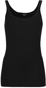 Dilling Damen Merino Wolle Trägertop Schwarz 44 – Unterhemd Aus 100% Bio Merinowolle – Atmungsaktives Top Mit Trägern Ohne Superwash – Nachhaltige Damen Unterwäsche
