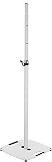 OMNITRONIC BPS-2 Boxenhochständer weiß | Boxen- und Lichtstativ mit Bodenplatte, von 110-200 cm verstellbar und bis 18 kg belastbar