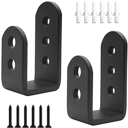 RIYAN Supports de porte en U pour porte de sécurité, renfort de porte de garage pour planches de 2 x 4