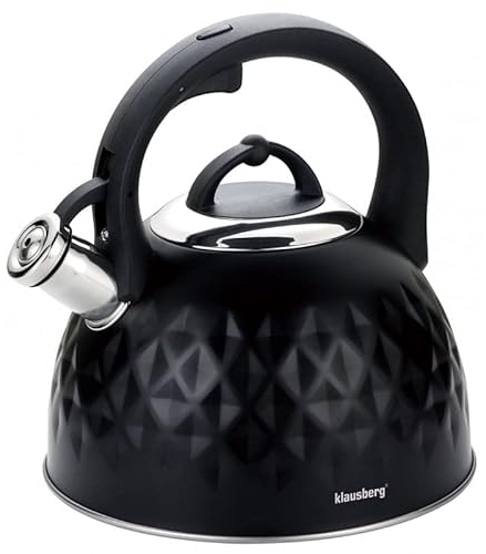 3.0L Flötenkessel Wasserkessel Teekessel Kessel KLAUSBERG DIAMOND KB-7550