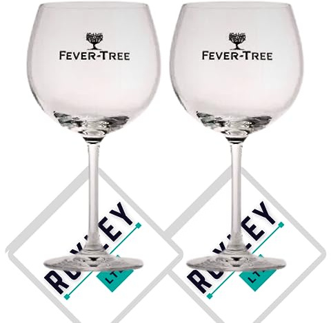Roxley 2 x Fever Tree Large Gin Goblet Balloon Glass X2 Glasses