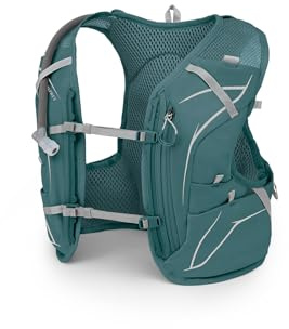 Osprey Dyna 6L Damen Running Hydration Vest mit Hydraulikspeicher, Cascade Blue/Silver Lining, Small