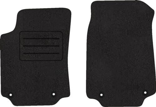 Velours VORNE Fußmatten Schwarz LUX für Audi 100 C3 (1984-1990) 2-teilig