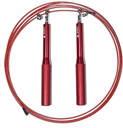Seilspringen Sprungseil Springseil Hochgeschwindigkeitslager Springseil 3M Verstellbare Seile Abnehmen Fitness Home Gym Workout Equipment Jump Rope (Color : D, Size : 300cm)