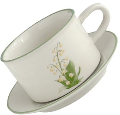 SOESFOUFU 1set Tazze Da Caffè Ceramica Con Saucer Elegante Mug Minimalista Per Cappuccino e Latte Per Casa e Ufficio