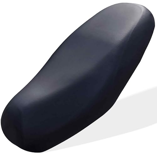 PEVRUAY Funda para Asiento de Moto Impermeable y Universal, Piel elástica, protección Solar y contra la Lluvia, Antideslizante, resiste arañazos y es Transpirable.