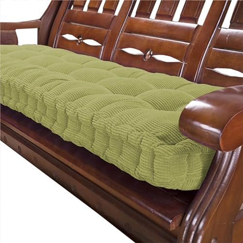 Hoowarm Outdoor Bankauflage 1/2/3-Sitzer Bankkissen 90x40/100x40/120x40/150x50/160x40/160x50/110x60 Bankauflage für Garten Terrasse Schaukel Bankkissen Sofa Boden Sitzkissen(Color:A,Size:180x40x10cm)