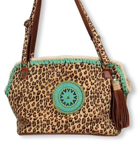 Dog with a Mission - Hundetragetasche | Hundetasche | Tragetasche für Hunde | Hundetrage | Tiertragetasche | Tasche | Tierdruck – Einheitsgröße – 45 x 30 x 27 cm - Leopard Lily