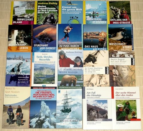 20x ABENTEUER, EXPETITIONEN, REISEN - Erdumrundung, Kajak, Hundeschlitten, Alaska, Kanada, Anden, Radwanderung, Trekking, Endurance, Shackleton, Himalaja, etc.