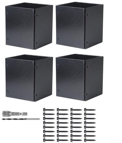 Protezioni flessibili regolabili per cassette postali, recinzioni e strutture in legno, kit di installazione completo (4 pezzi)