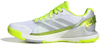 adidas Kvinnor Crazyquick Lightstrike Padel Shoes, Lucid Lemon/Silver Metallic/Wonder White, 43 1/3 EU