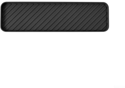 Schlankes und robustes Silikon für die Küche, Tablett, müheloses Verwalten von Geschirr (schwarz)