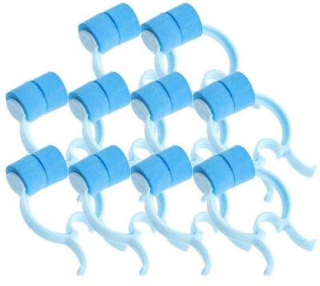 FOMIYES Accesorios Compactos Ideales para Viajes y Actividades al Aire Libre 16 Pinzas para Entrenamiento Respiratorio Nasal de Pom y EVA para Reducir Moco Nasal