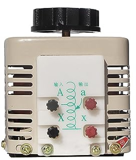 HTDRE Regulador de Voltaje monofásico Variac TDGC2 de 0,2 kVA y 200 W. Convertidor de Potencia Ajustable Variac. Transformador de Voltaje de Entrada de 220 V.