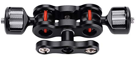 VELATEMOR Magic Arm Ball Mount, Superior Performance Premium Material 180 Grader Rotertable Multifunction Utsökt Utförande Double Ball Arm Mount för Kameran Tillbehör