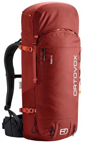 ORTOVOX PEAK - 45l - Robuster und multifunktionaler Rucksack mit hohem Trageerlebnis für Hoch- und Skitouren - rot